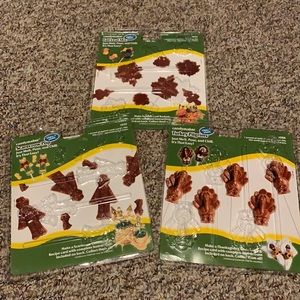 Bundle New Fall chocolate molds Turkey leaves
